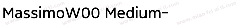 MassimoW00 Medium字体转换